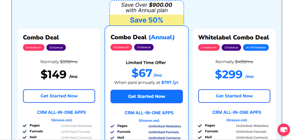 Groove.cm Pricing 1